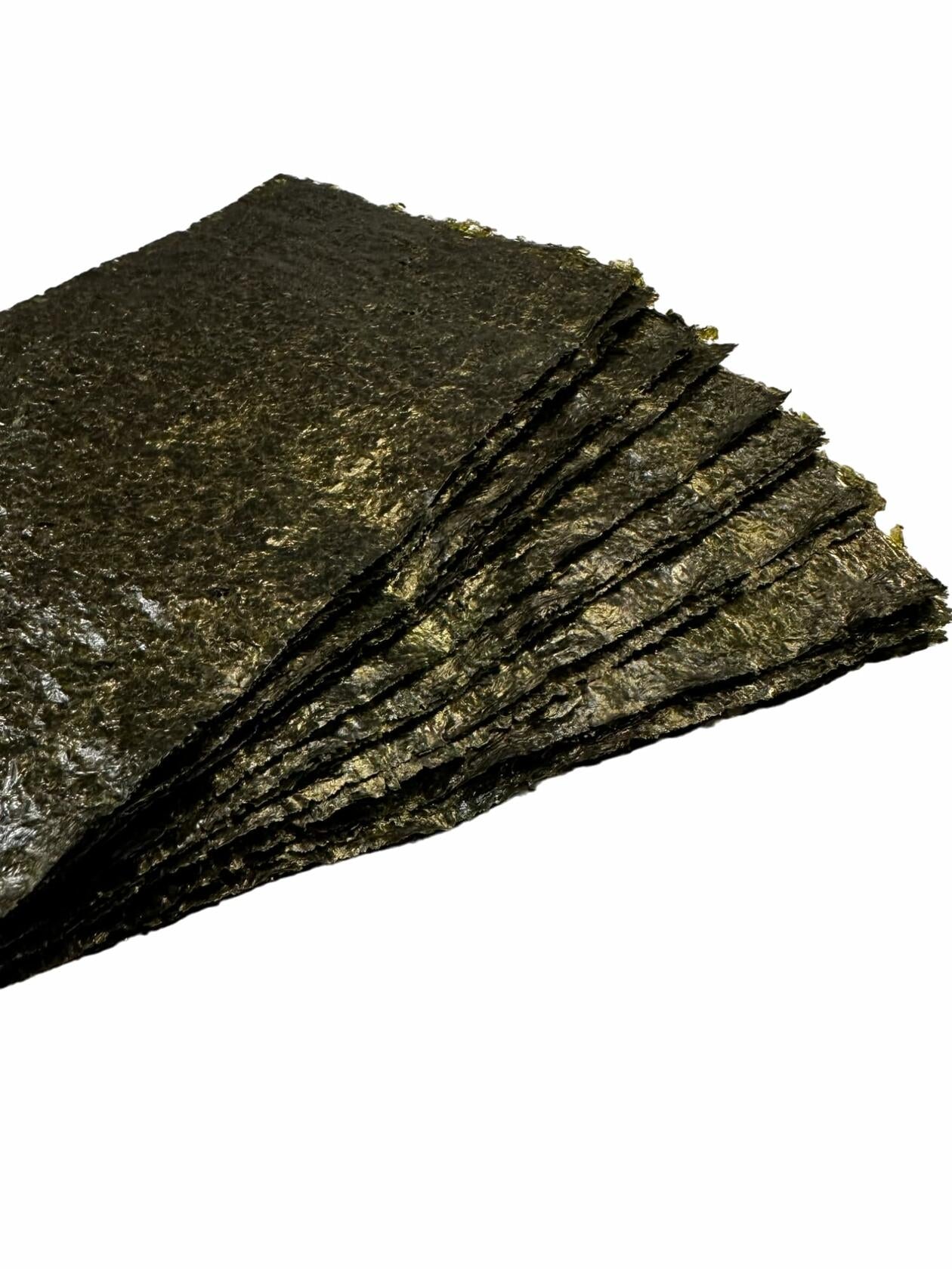 BiggerFish Seaweed Snacks Premium Green Nori Saltwater Fish 20 Half Sheets