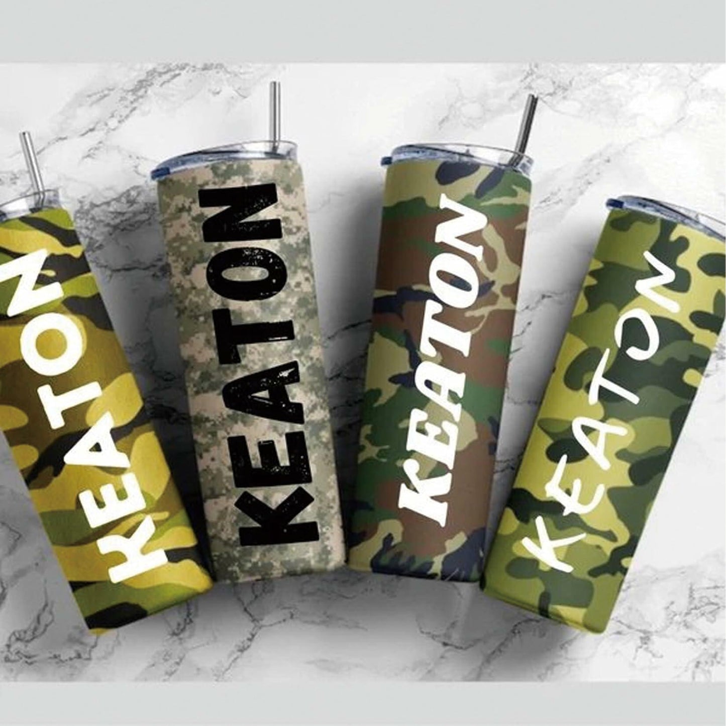 Yhliua Camo9 Reusable Camouflage Stencils Wood Boat Painting Kit