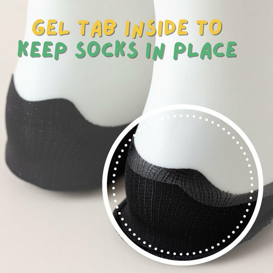 Soxbang 3 Pack No Show Socks Ball-of-Foot Cushion Ultra Low Cut Black Size 5-7.5