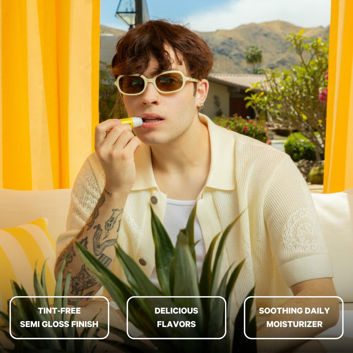 Space Camp Wellness Jumbo Lip Balm Tropical Pineapple Organic 2 Pack