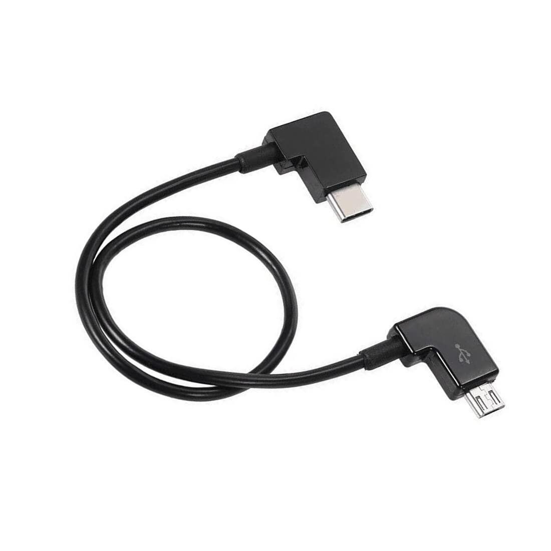 Zigmoon Micro USB to Type C 90° Data Cable for DJI Mavic Pro Spark