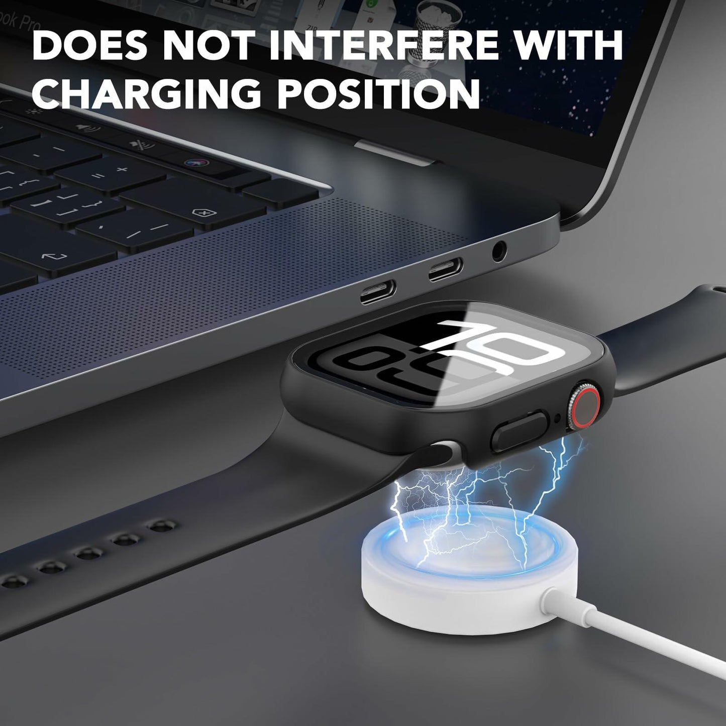 SPGUARD Apple Watch Series 11 10 42mm Hard Case Screen Protector 2 Pack