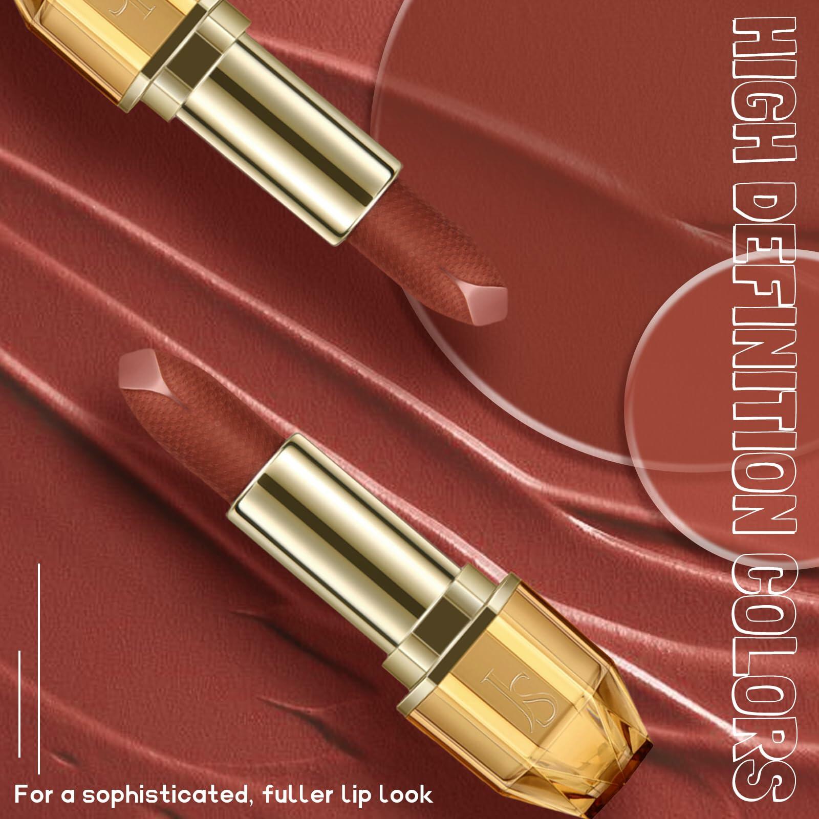 JOSURBEAUTY Mud Sense Velvet Matte Lipstick Waterproof Long-Lasting 6.35oz