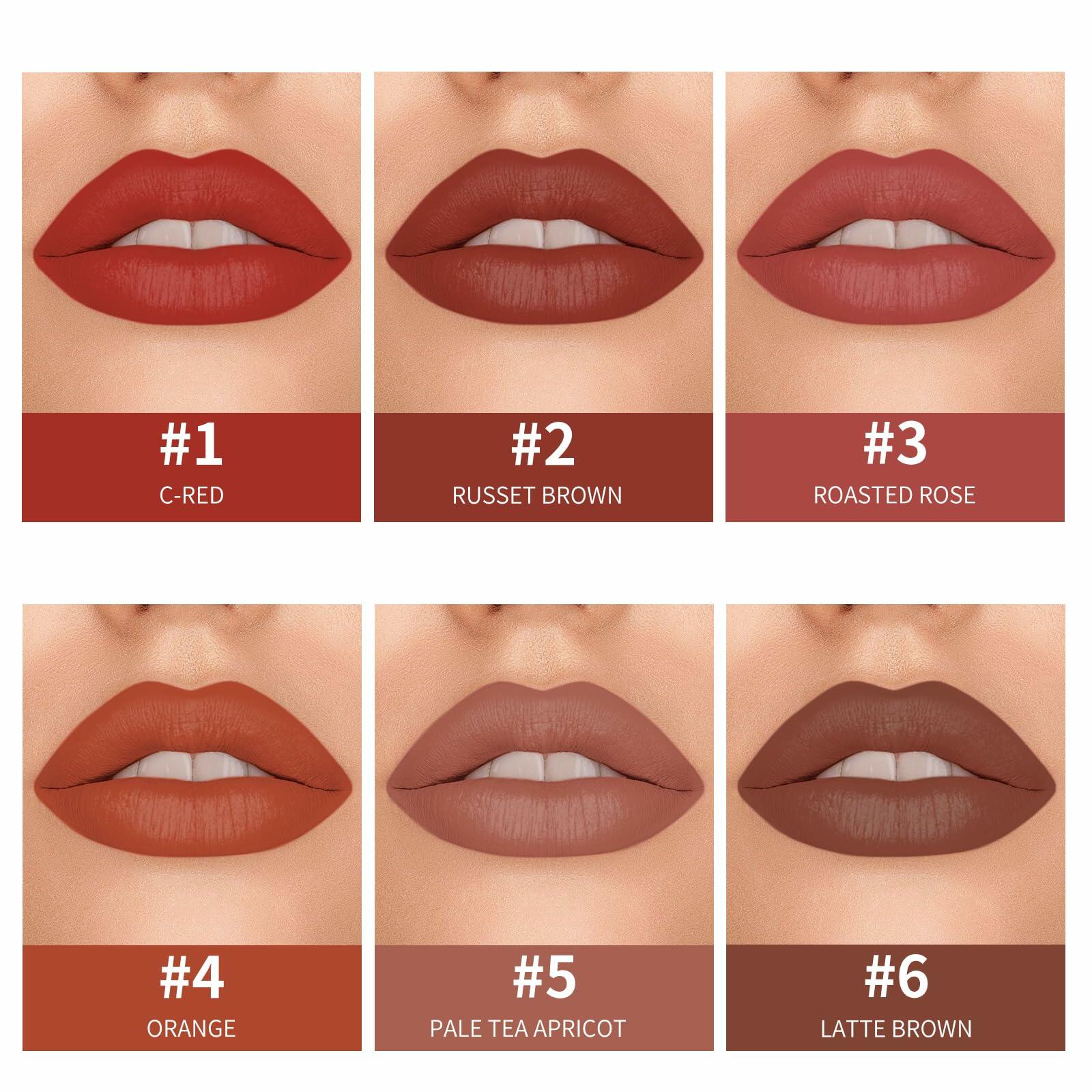 JOSURBEAUTY Mud Sense Velvet Matte Lipstick Waterproof Long-Lasting 6.35oz