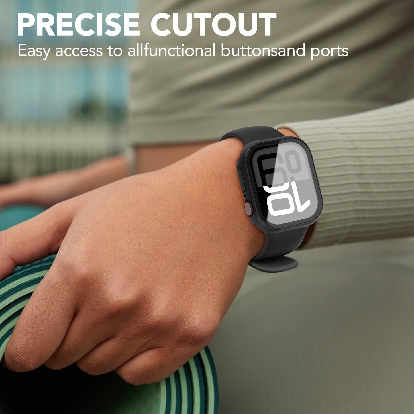 SPGUARD Apple Watch Series 11 10 42mm Hard Case Screen Protector 2 Pack