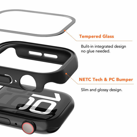 SPGUARD Apple Watch Series 11 10 42mm Hard Case Screen Protector 2 Pack