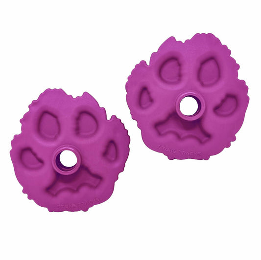 Stoke Tracks Mountain Lion Paw Ski Pole Baskets Hot Pink