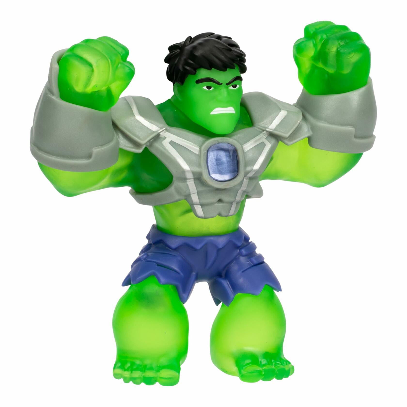 Heroes of Goo Jit Zu Marvel Infinity Armor Hulk Stretchy Action Figure Green