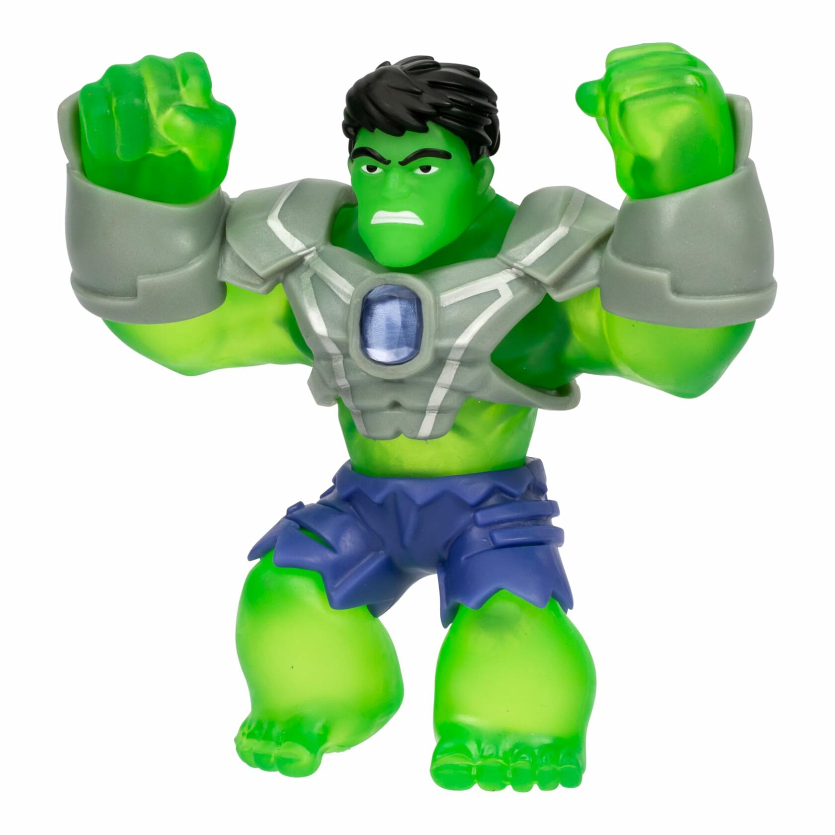 Heroes of Goo Jit Zu Marvel Infinity Armor Hulk Stretchy Action Figure Green