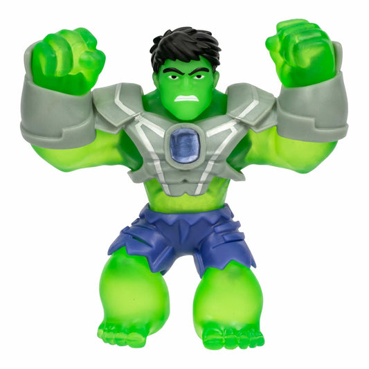 Heroes of Goo Jit Zu Marvel Infinity Armor Hulk Stretchy Action Figure Green