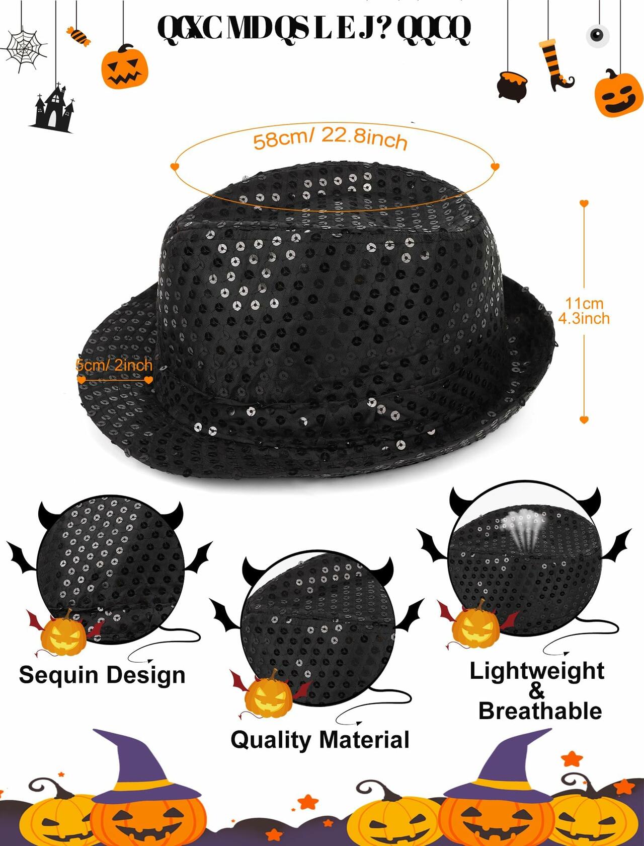 PJPSAA Halloween Singer Costume 3pc Wig Hat Shorts Blonde XL