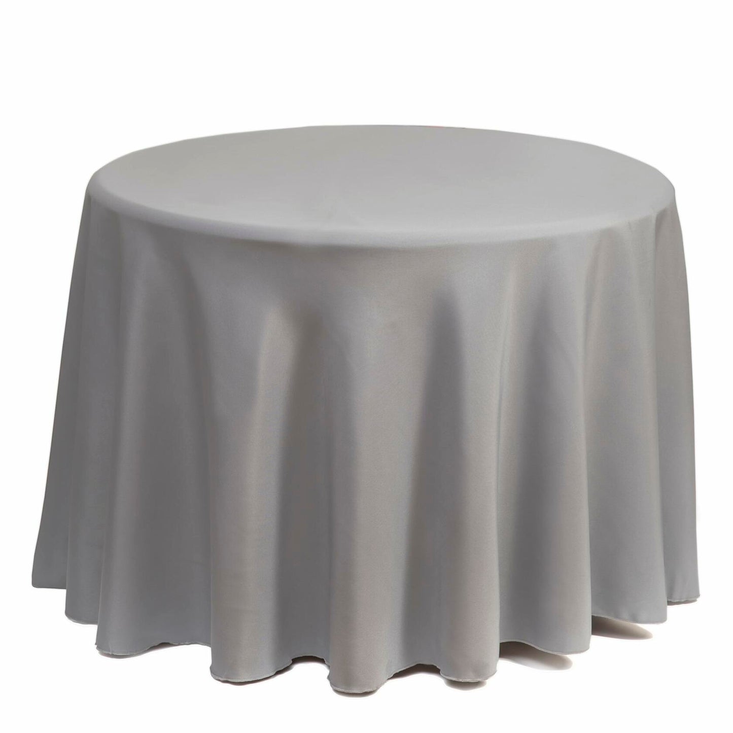 Gee Di Moda Round Tablecloth 90 Inch Charcoal Heavy Duty Wrinkle-Resistant