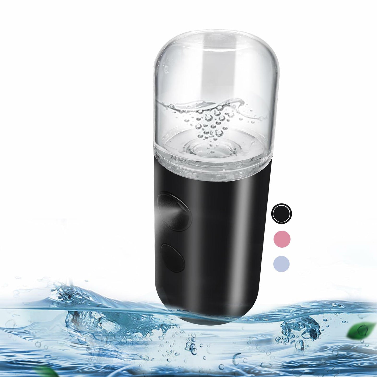 Kingsmile Nano Mist Sprayer Portable Face Humidifier Black 30ML