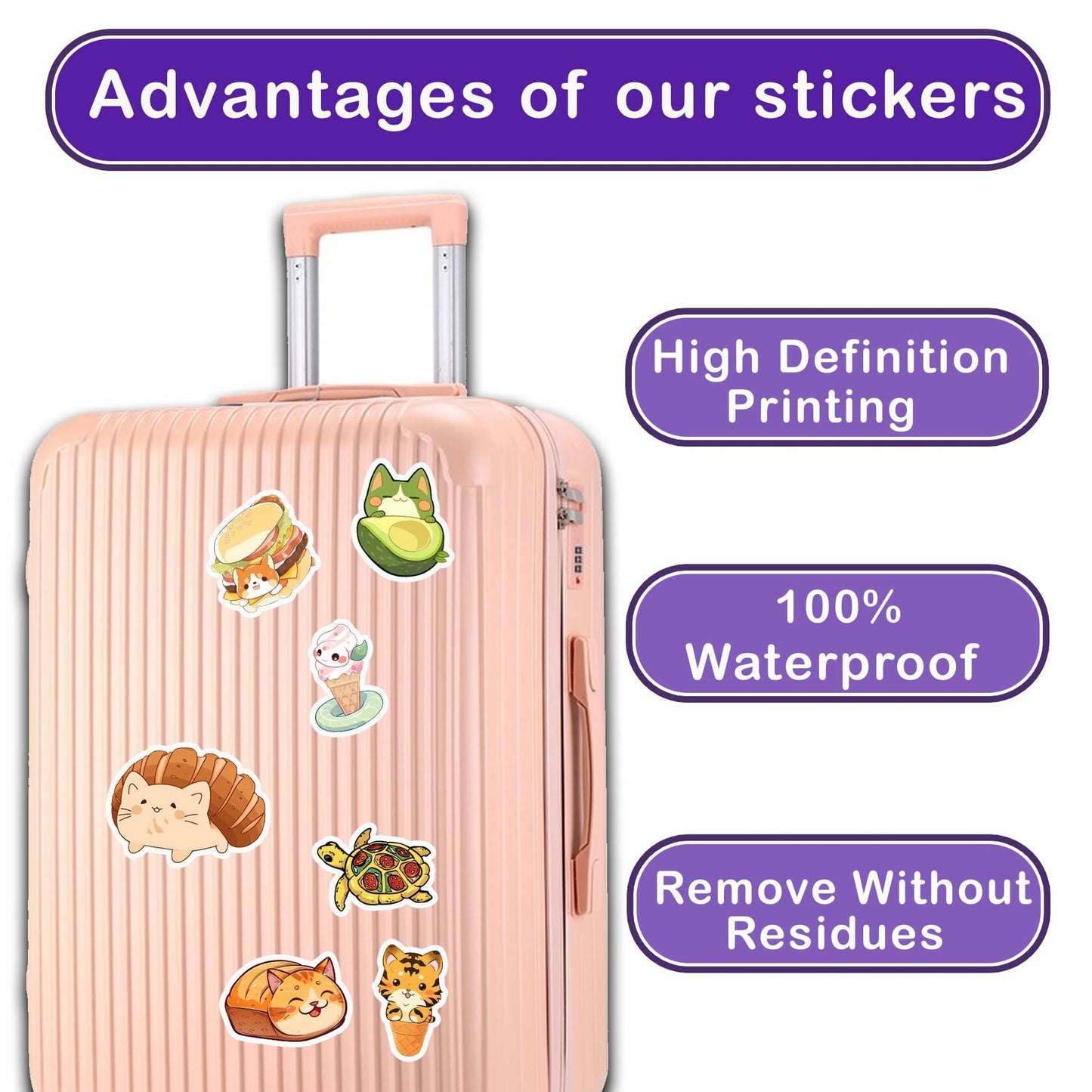 BIGZORO 50 PCS Music Rock Band Stickers Pack Vinyl Waterproof Multi-color