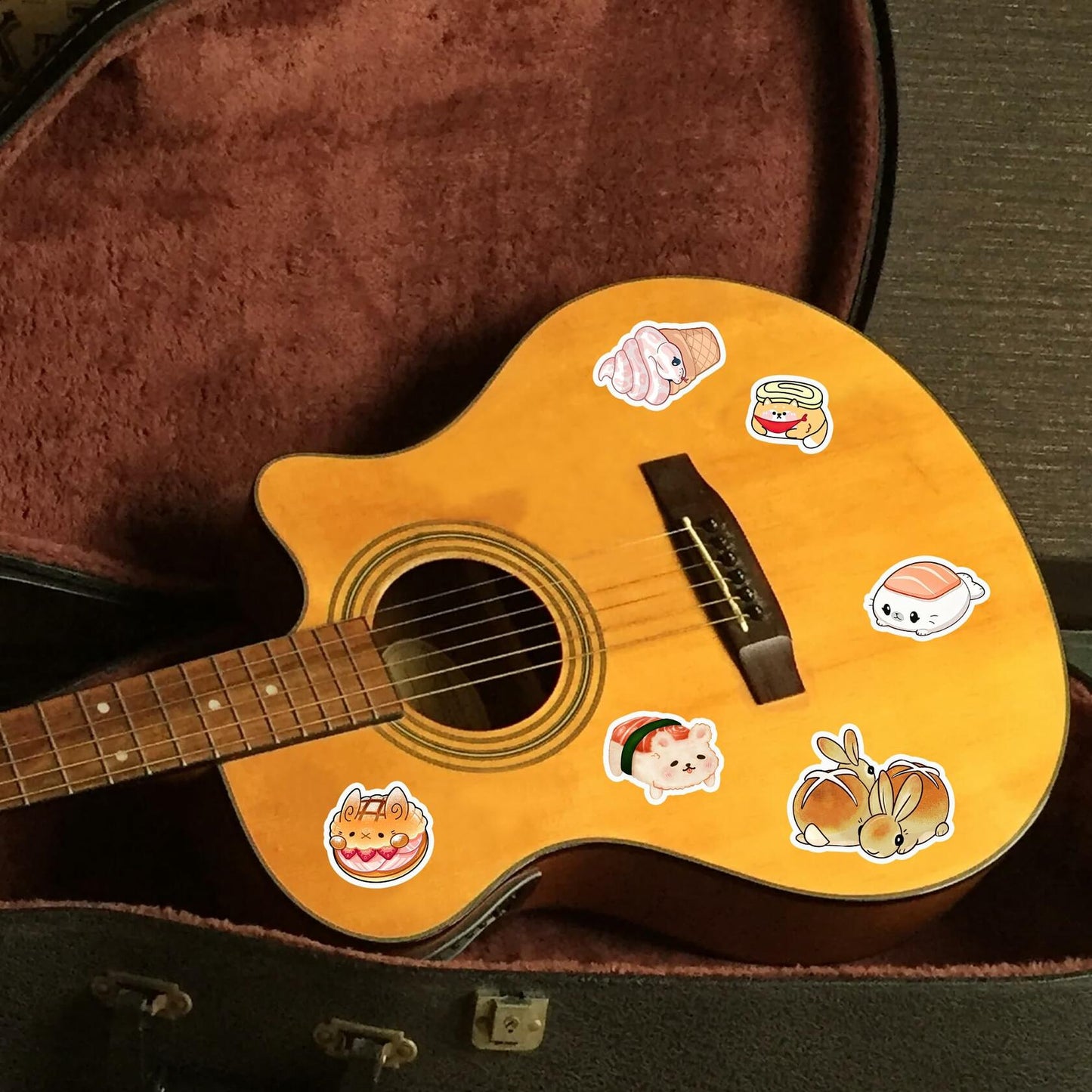 BIGZORO 50 PCS Music Rock Band Stickers Pack Vinyl Waterproof Multi-color