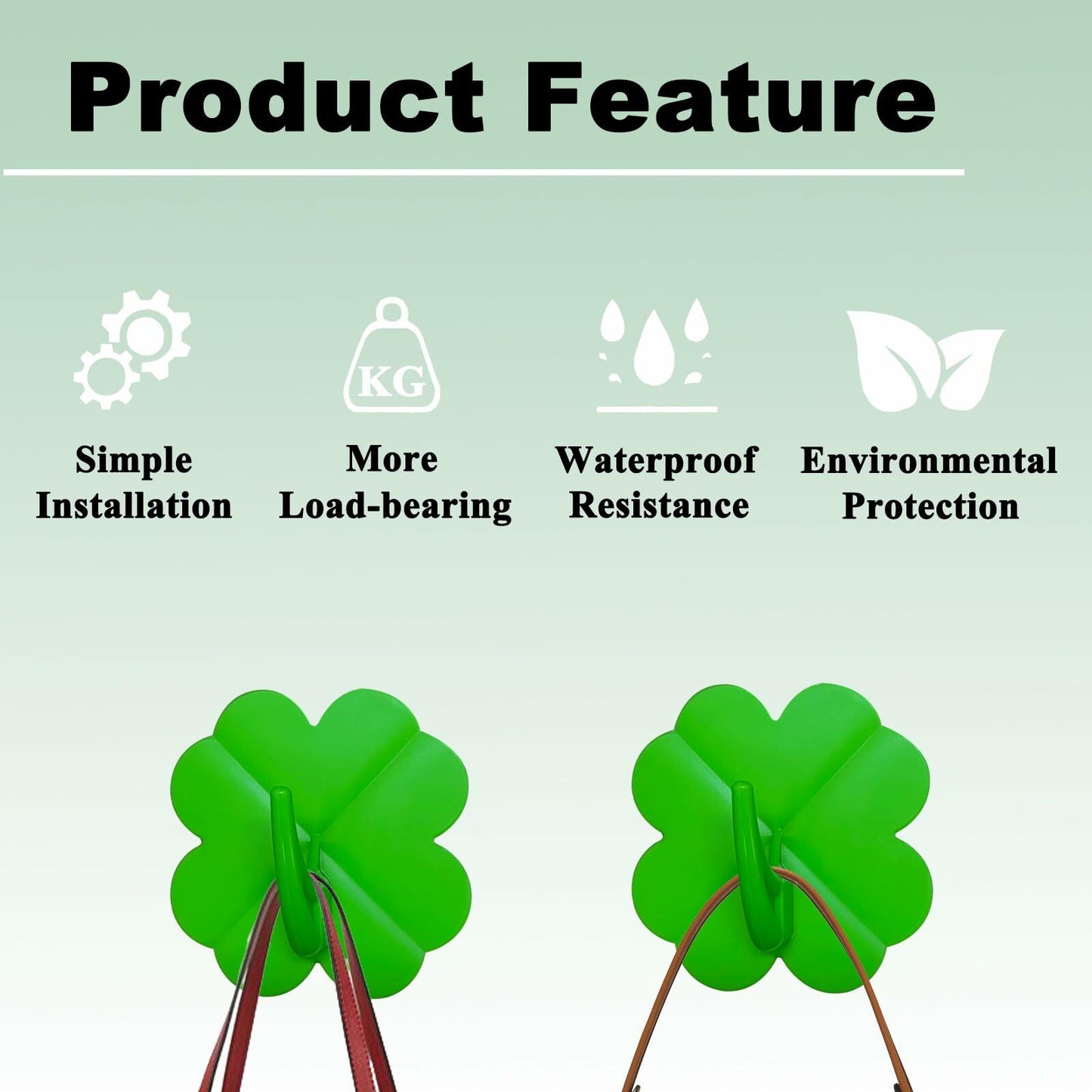 Generic Hooks Hanging Handbag Baseball Cap Golf Bag Hat Towel Hanger 4pcs