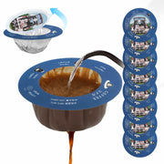 WCOINCIDENCY Coffee Filter Pour Over Maker with Lid Portable 30 Packs Wood Pulp