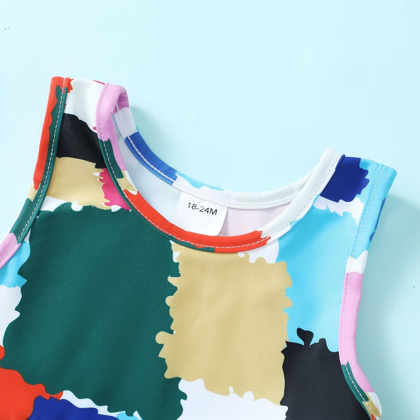 YWFSHOP Toddler Girls 2pc Ruffle Tankini Swimsuit 18–18M