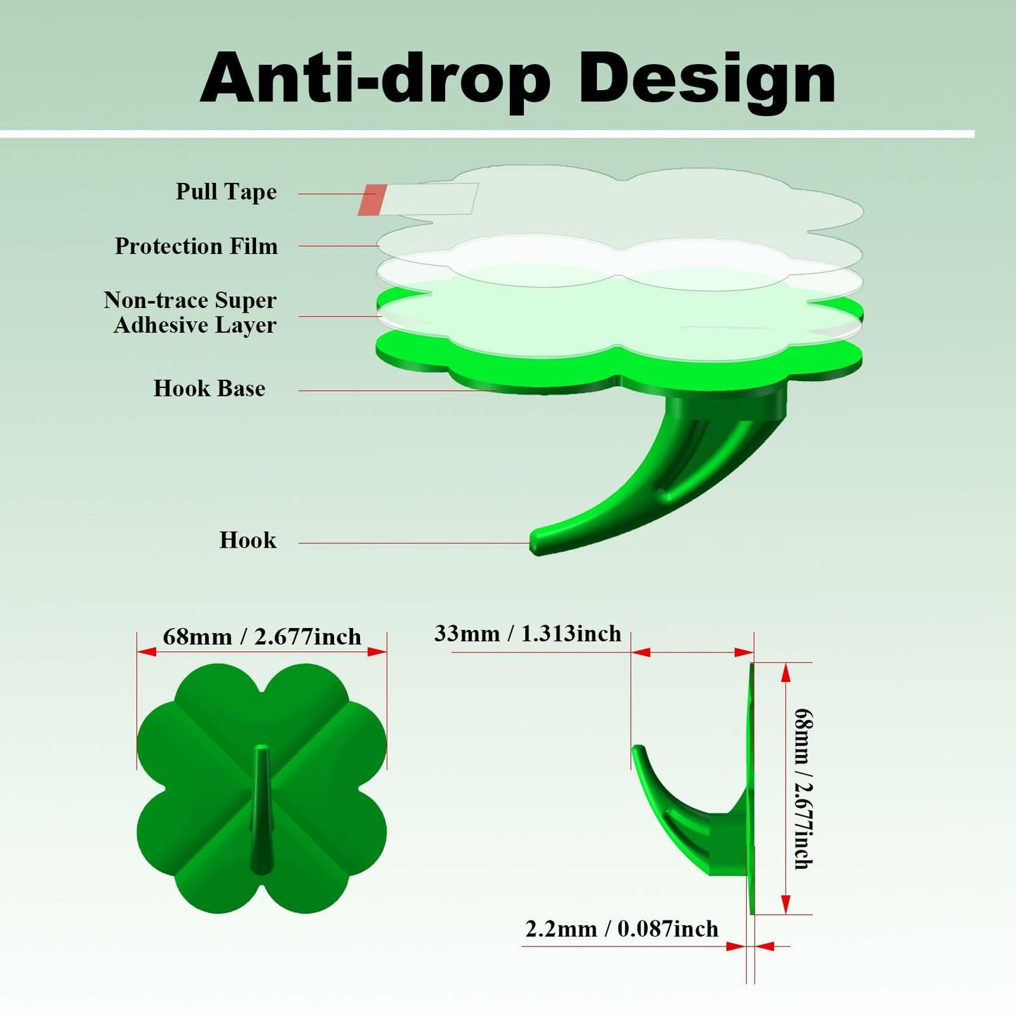 Generic Hooks Hanging Handbag Baseball Cap Golf Bag Hat Towel Hanger 4pcs