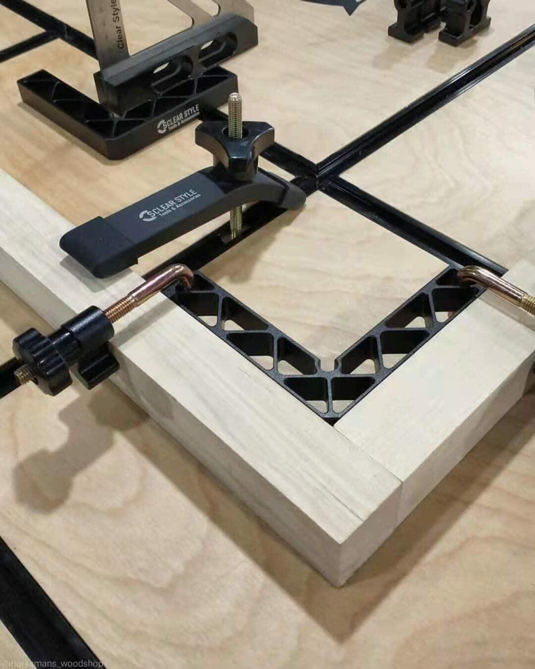 CLEAR STYLE T Tracks Woodworking Double-Cut Universal Intersection Kit 3" Black