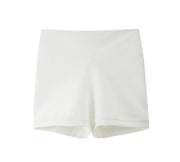 Swdarz Girls White Gymnastics Shorts Spandex Biker 11-12Y