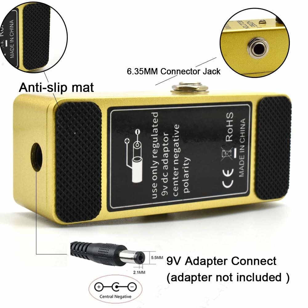 SoulDiM Noise Reduction Guitar Pedal Mini Noise Kill True Bypass for Bass