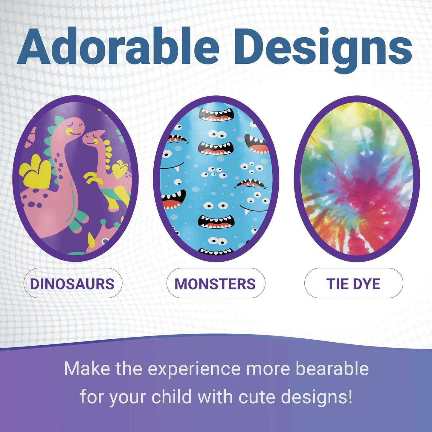 Kids Vomit Bags 20 Pack Disposable Leak Proof Self Sealing Dinosaur Print