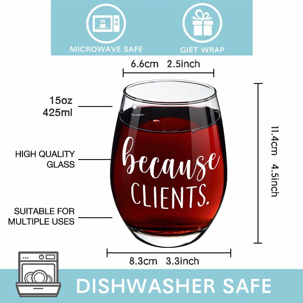 Pokolllee Funny Wine Glass Gift for Hairdresser Makeup Artist Clear Glass