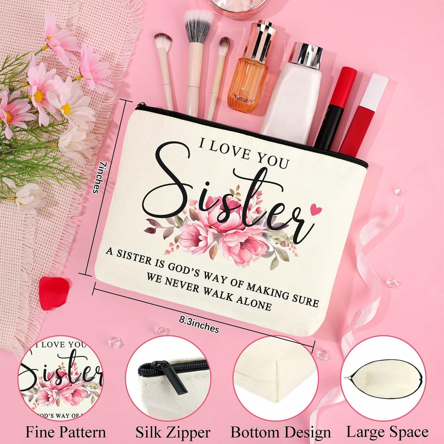 JTENGTOP Sister Gifts Basket Set of 7 Glass Clear Christmas Mothers Day