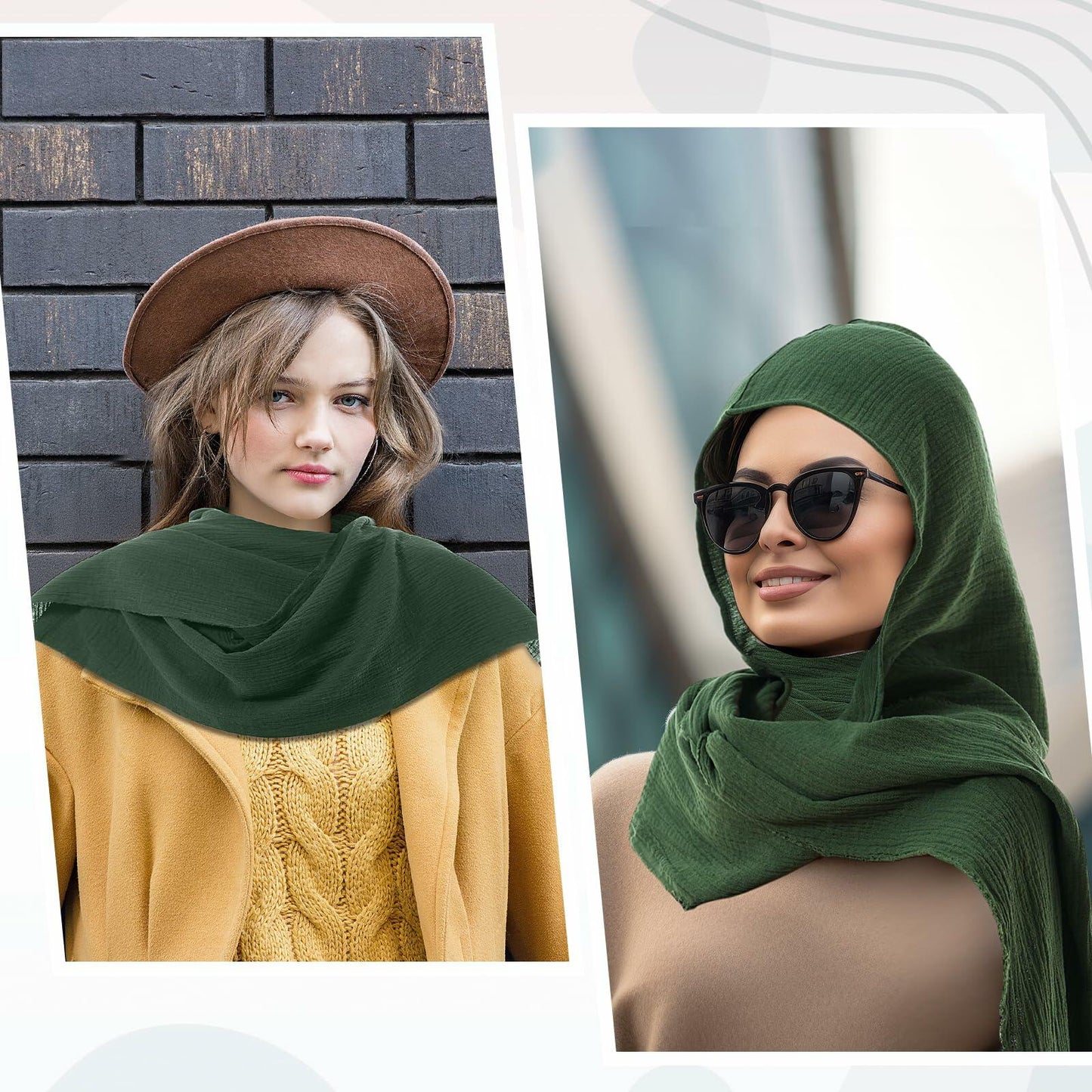 ShinyMatch Medieval Hooded Cowl Cape Renaissance Cloak Dark Green Size One Size