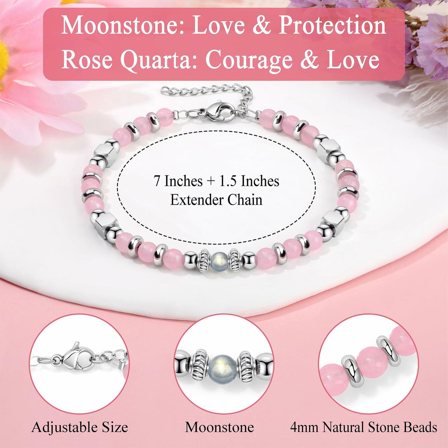 JTENGTOP Sister Gifts Basket Set of 7 Glass Clear Christmas Mothers Day