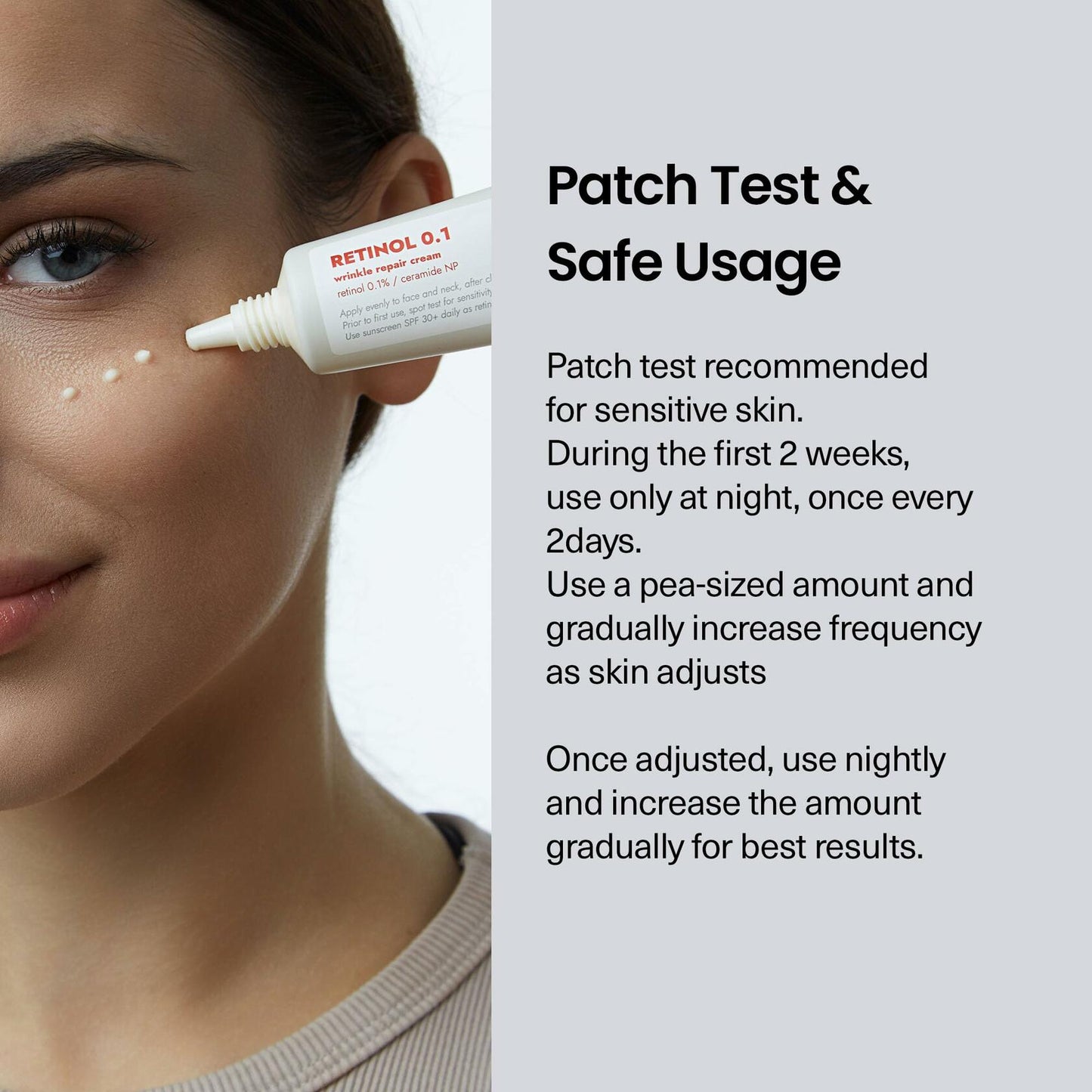 BestBy12/26 FRANKLY Retinol 0.1% Cream 1.01oz Night Anti-Aging Korean Skin Care