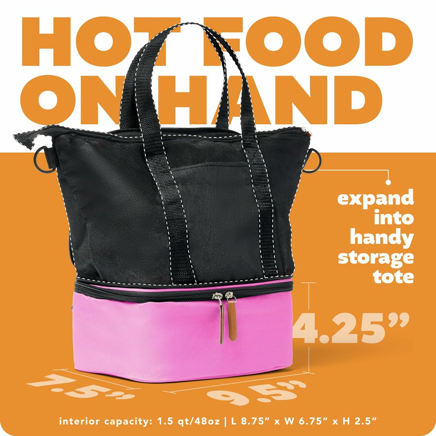 HOTLOGIC Mini XP Portable Electric Lunch Box Food Heater Pink 12V