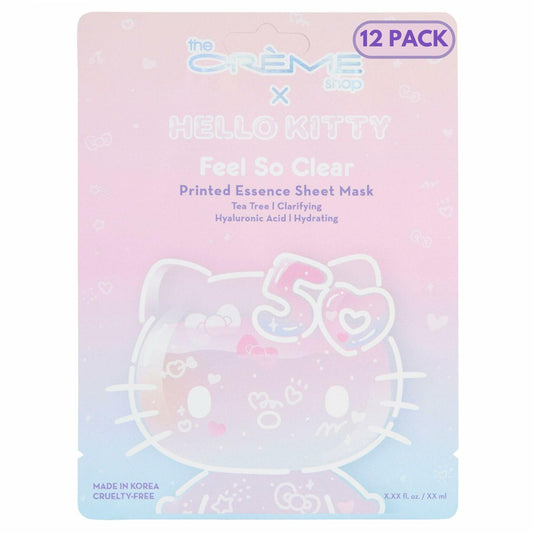 The Crème Shop Hello Kitty Feel So Clear Essence Sheet Mask Tea Tree 12ct