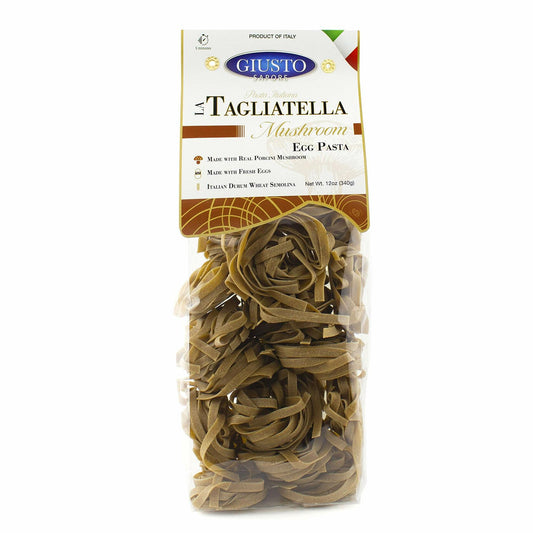 BestBy10/25 Giusto Sapore Mushroom Tagliatelle Egg Pasta 340g Italy 1 Pack