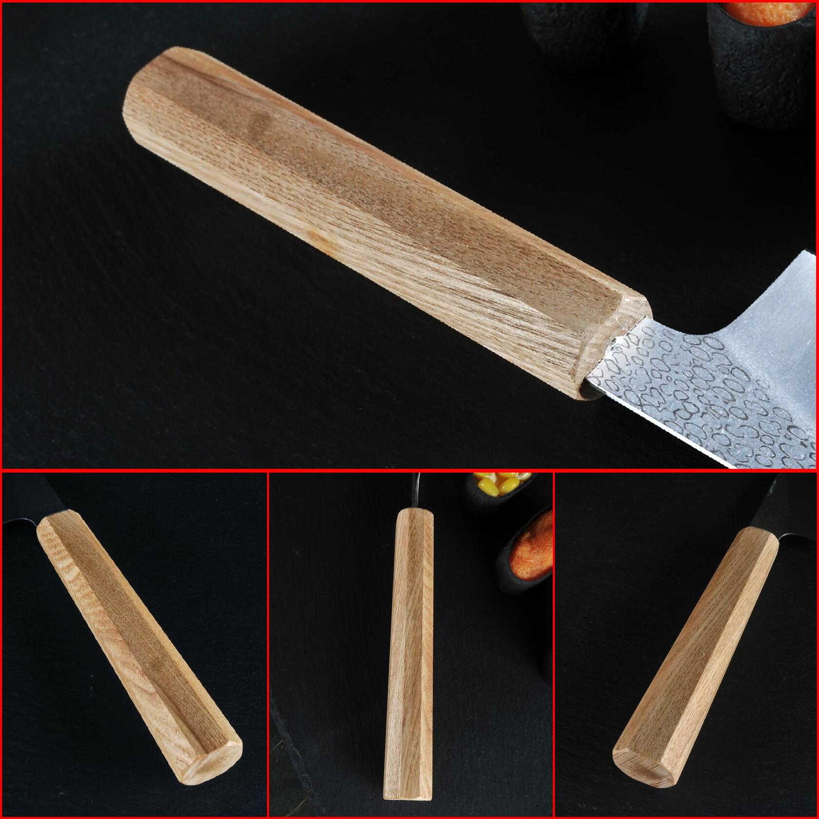 TAIE 5" Japanese Paring Knife High Carbon Stainless Steel Ash Wood Handle