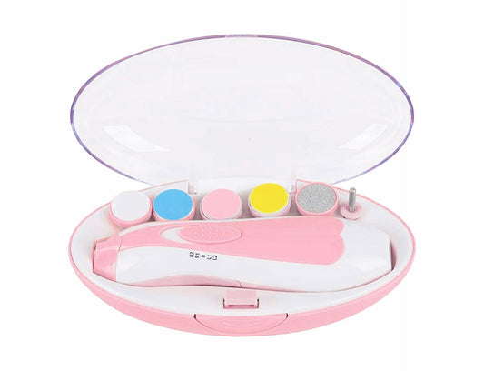 Ylawost Baby Nail Trimmer Electric 6-in-1 Blue01 with Light Safety Cutter