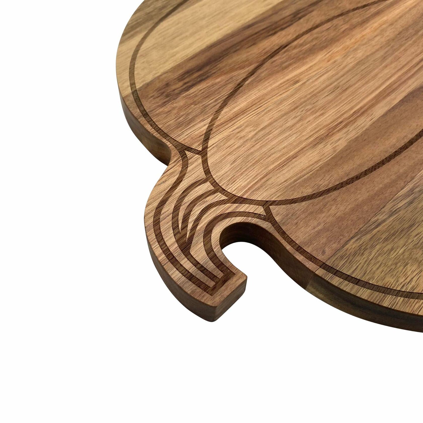 FASTYJK Halloween Pumpkin Wooden Cutting Board with Handle 14.96x11.81in