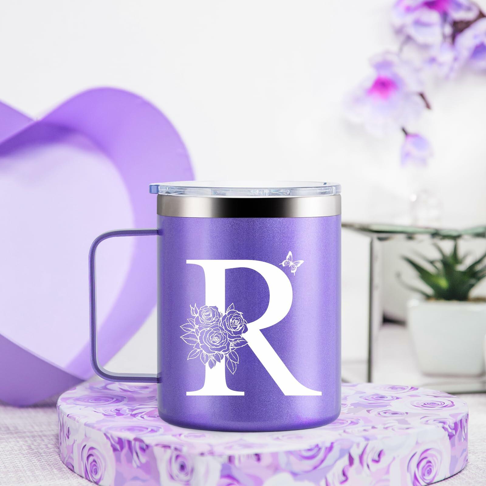 Culaiwan Christian Gifts Women 12oz 'You Are' Tumbler Mug Purple-R