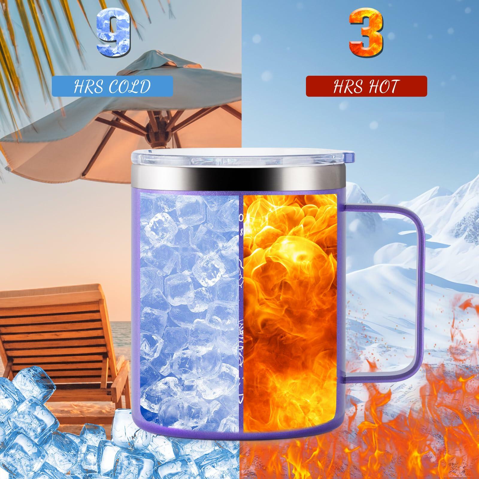 Culaiwan Christian Gifts Women 12oz 'You Are' Tumbler Mug Purple-R