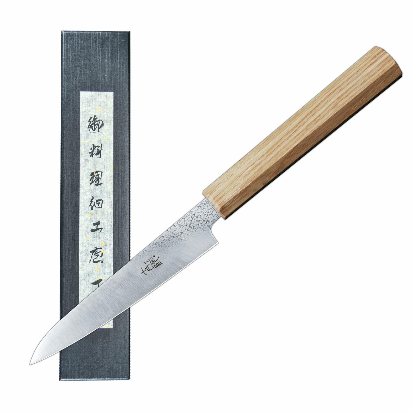 TAIE 5" Japanese Paring Knife High Carbon Stainless Steel Ash Wood Handle