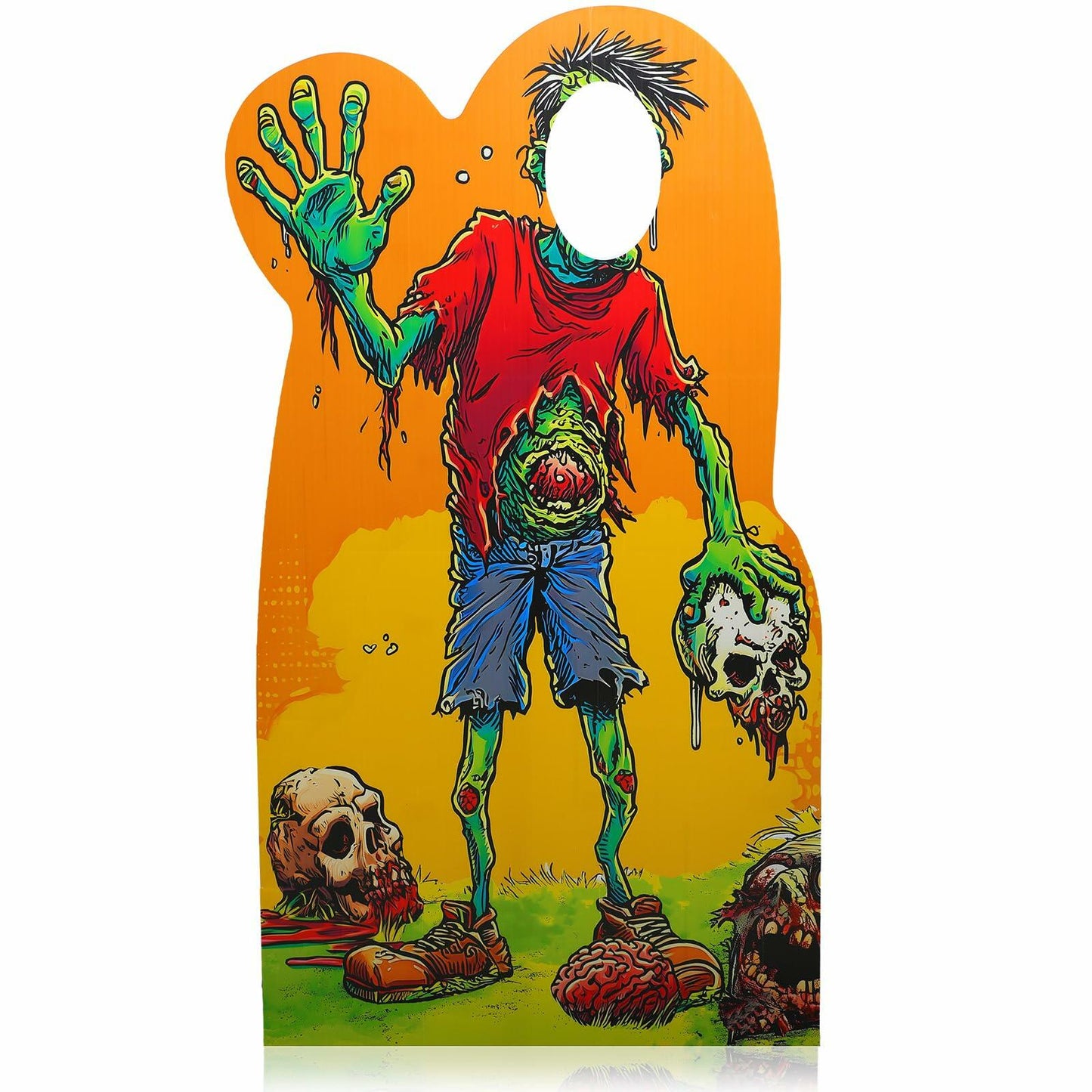 Roowest 6ft Halloween Life Size Cardboard Cutout Prop Party Decoration