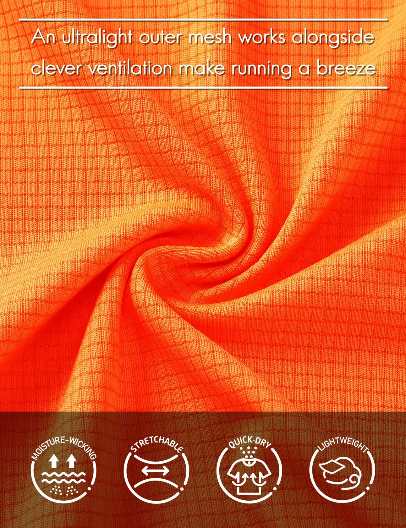 Haimont Women's Sleeveless Workout Tank Top Dry Fit Orange Size XS