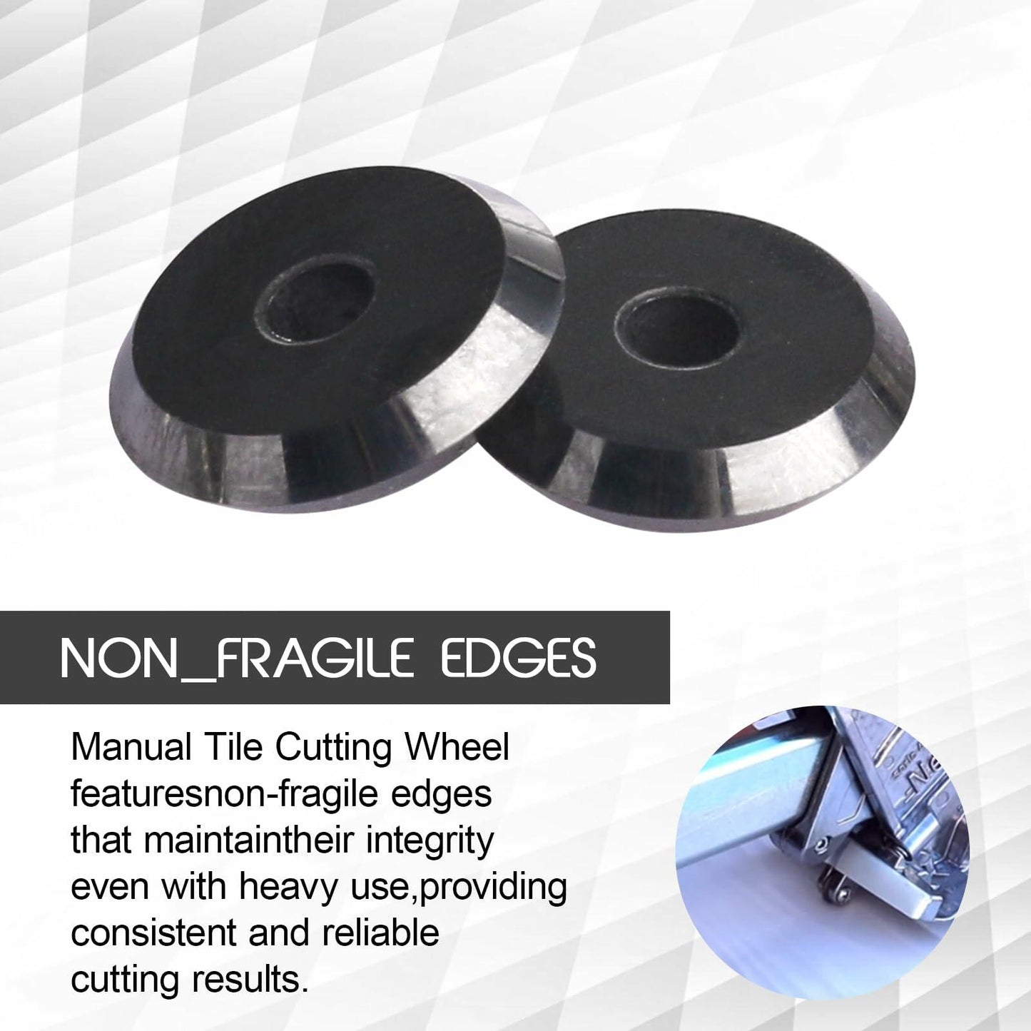 GGTE Tile Cutter 12MM Scoring Wheel 14A Sigma Pull Handle 2-Pack