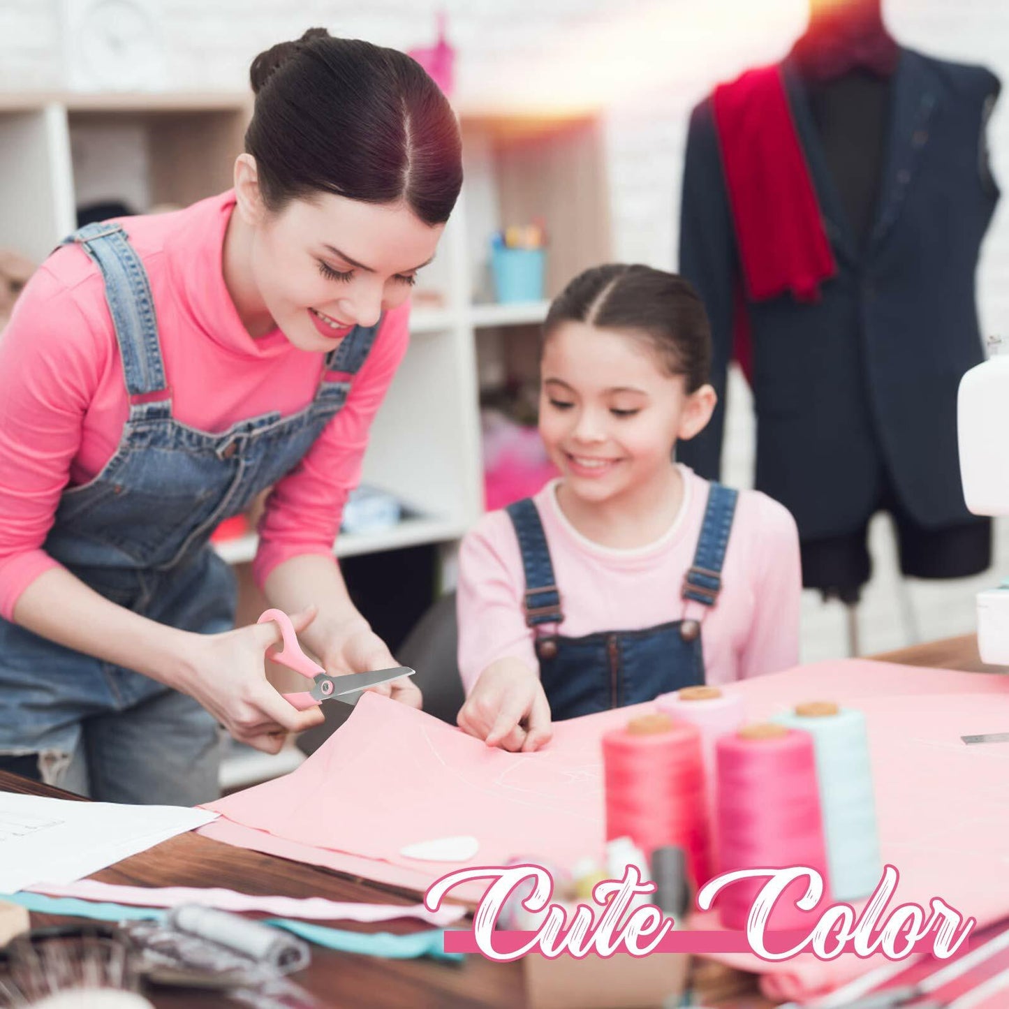 [Like New] iBayam 8" All Purpose Scissors 3-Pack Ultra Sharp 2.5mm Blade Shears