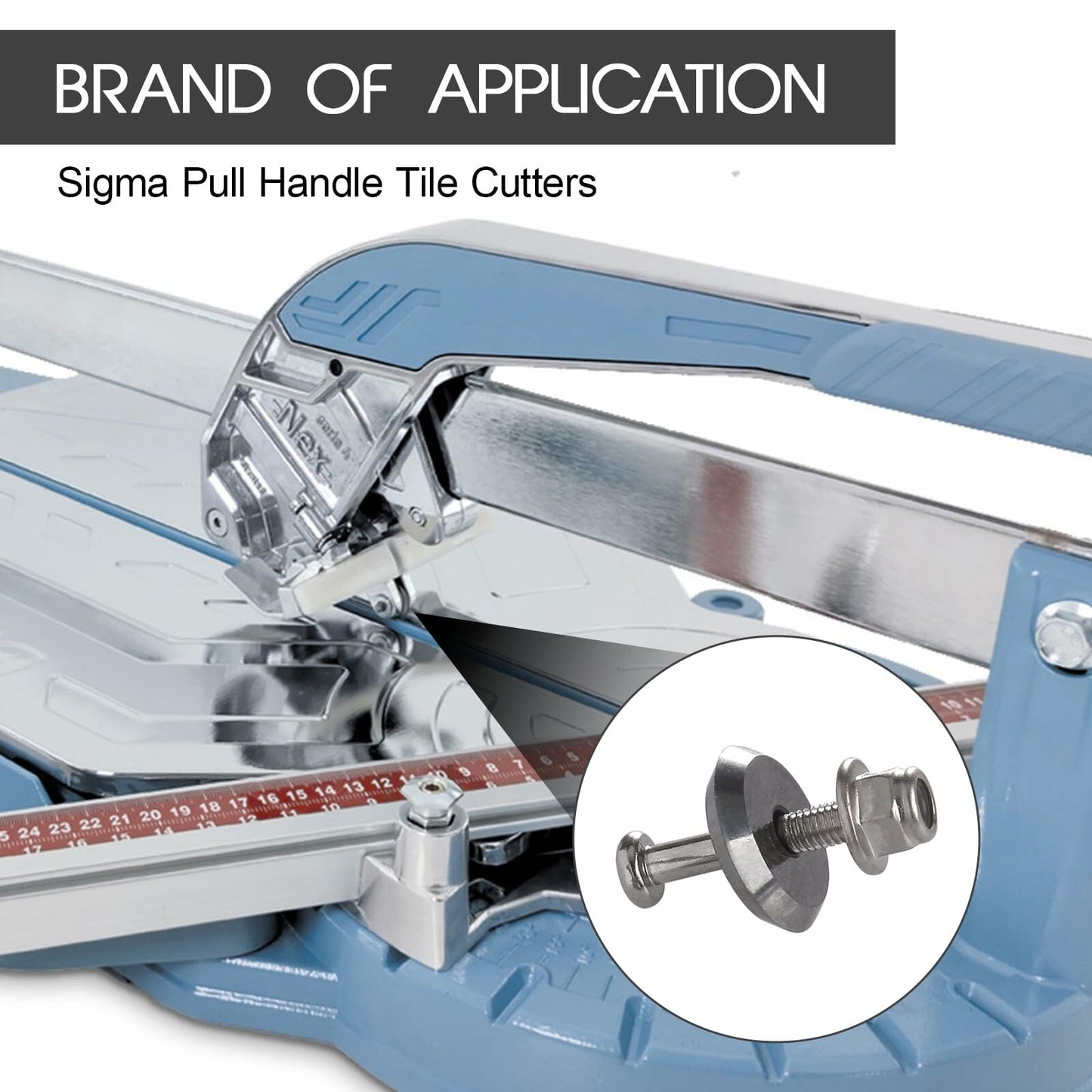 GGTE Tile Cutter 12MM Scoring Wheel 14A Sigma Pull Handle 2-Pack