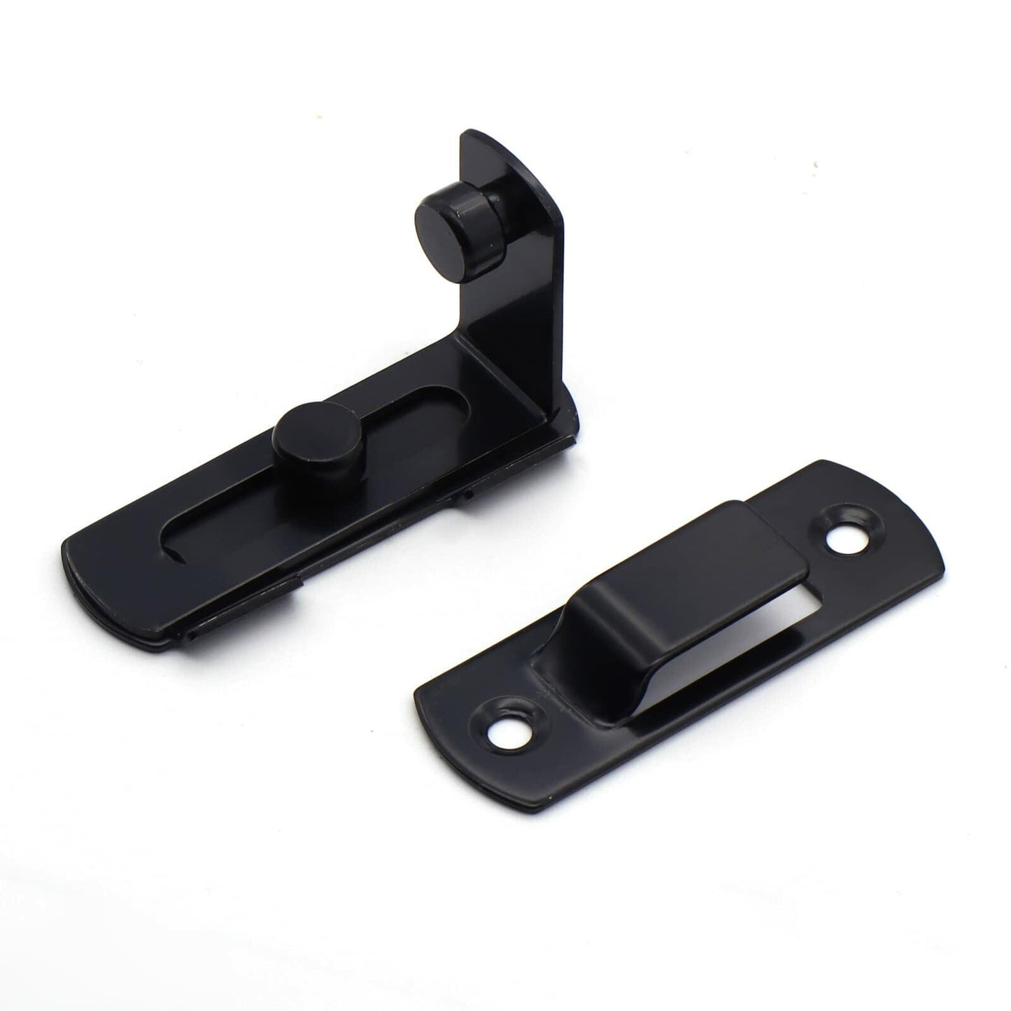 ATEN 90 Degree Stainless Steel Sliding Barn Door Latch Black 1 Pc