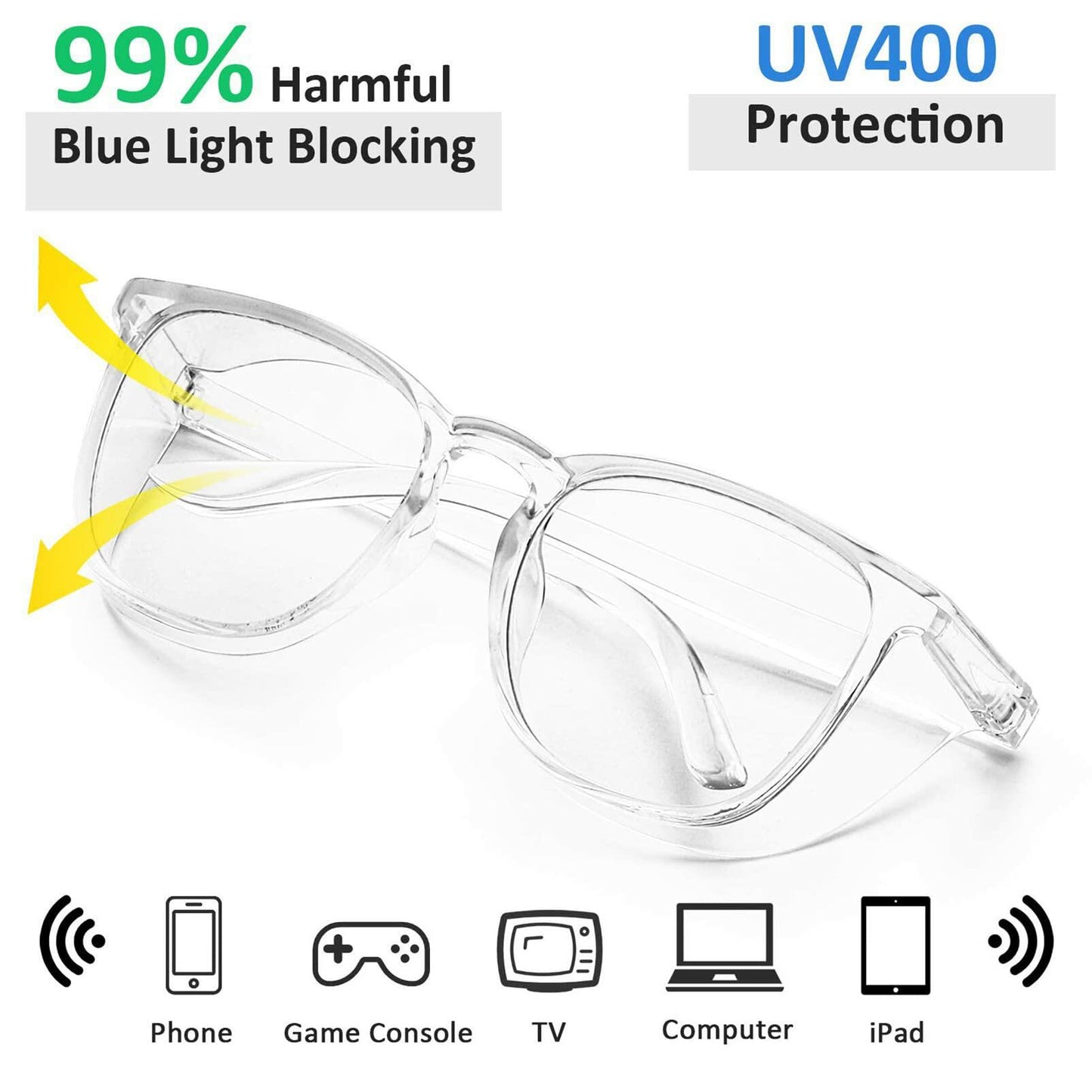 STORYCOAST Safety Glasses Anti Fog Blue Light Blocking Protective Eyewear