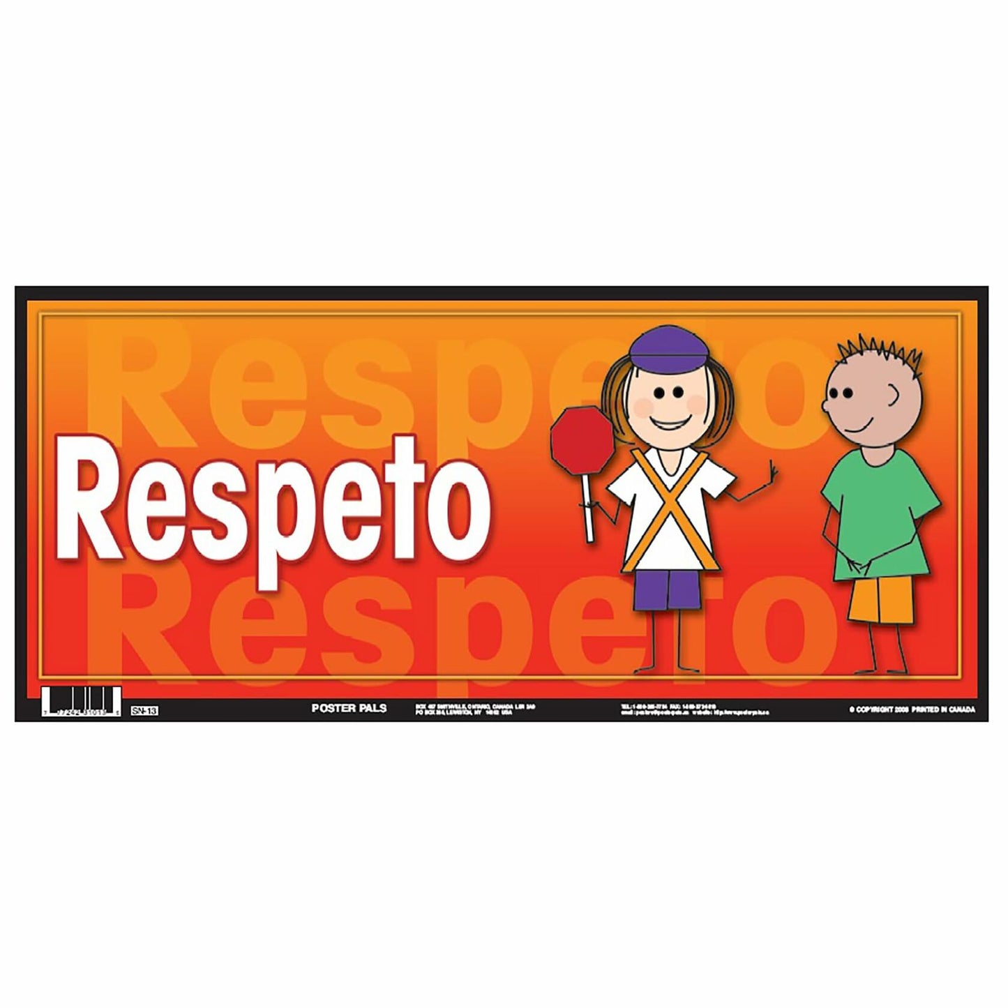 Poster Pals Spanish Educational Language Teaching Posters 6-Set Multicolor