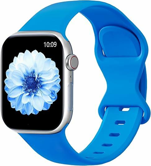 Washun Silicone Band Apple Watch 38-49mm Sport Strap Sapphire Blue Size M/L